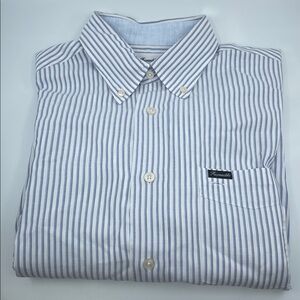 Faconnable long sleeve button down striped shirt
